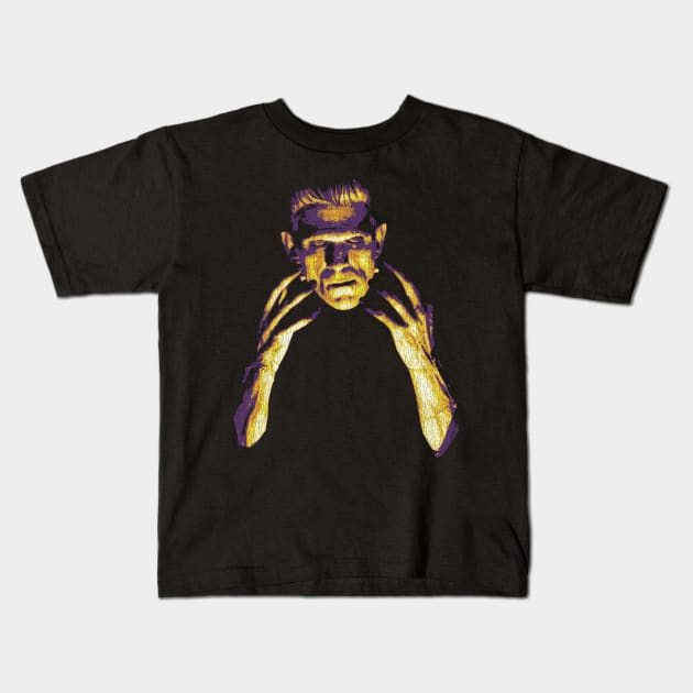 Frankenstein Halloween Classic Kids T-Shirt by Suka Gitarsar